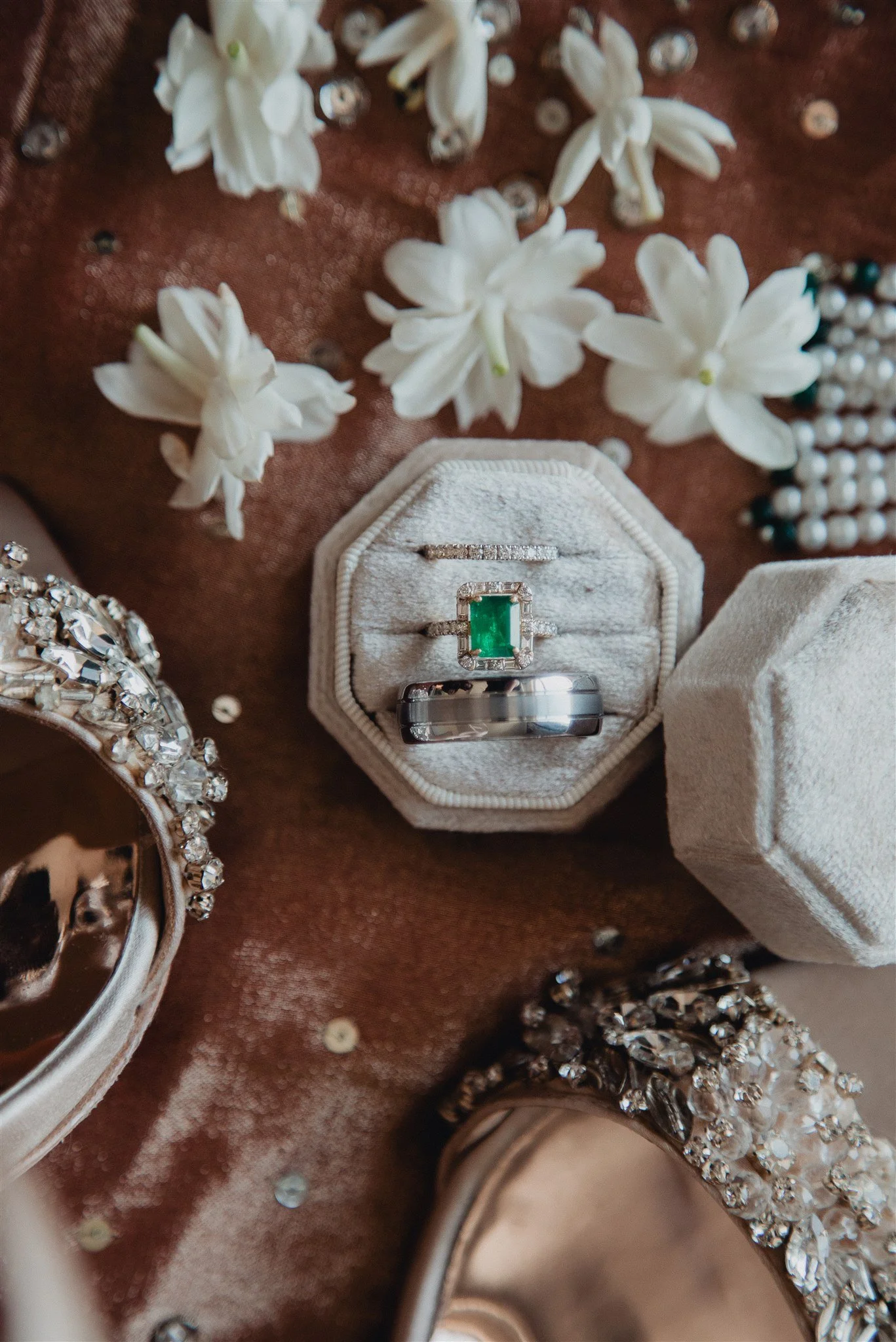 bride getting ready details