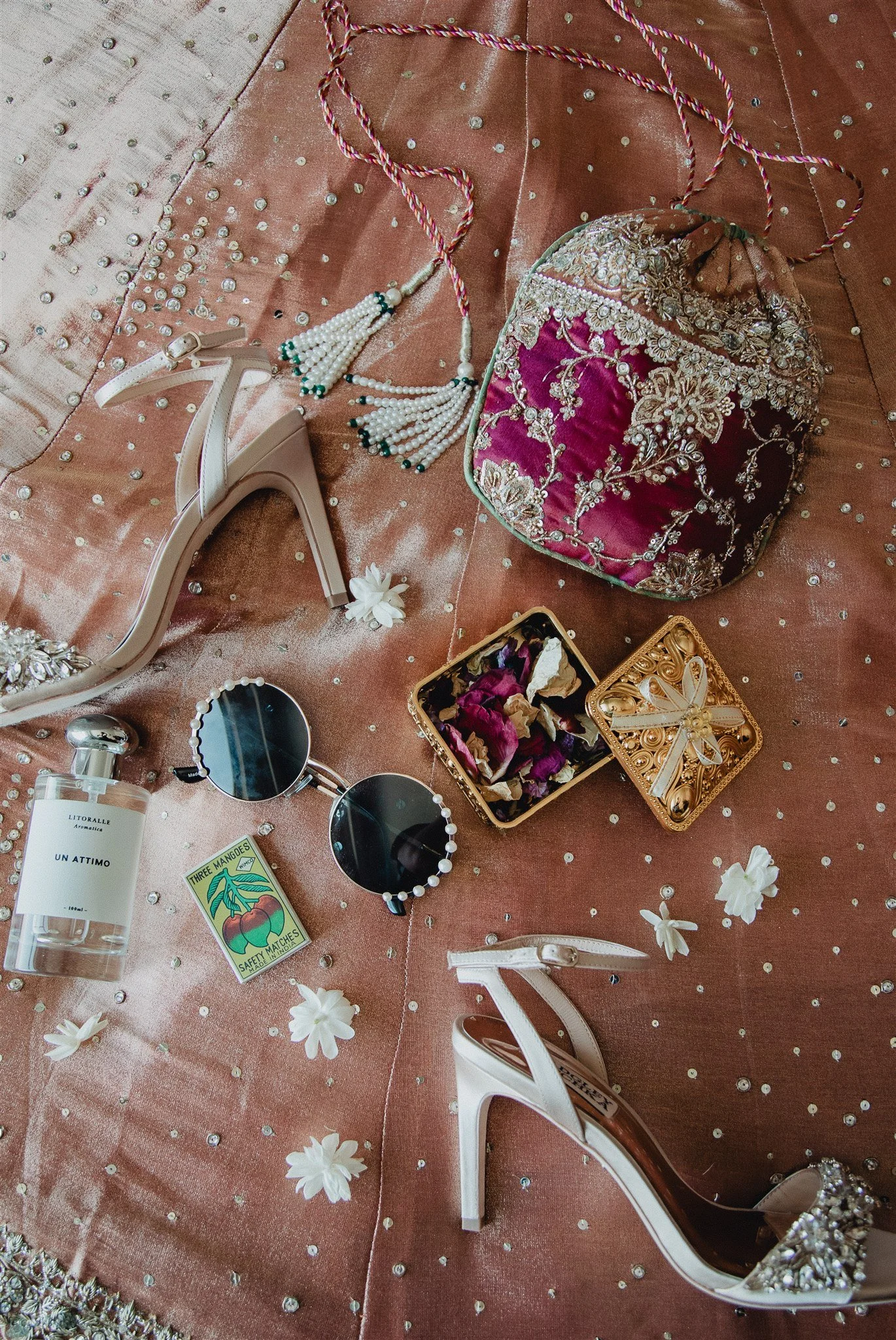 bride getting ready details