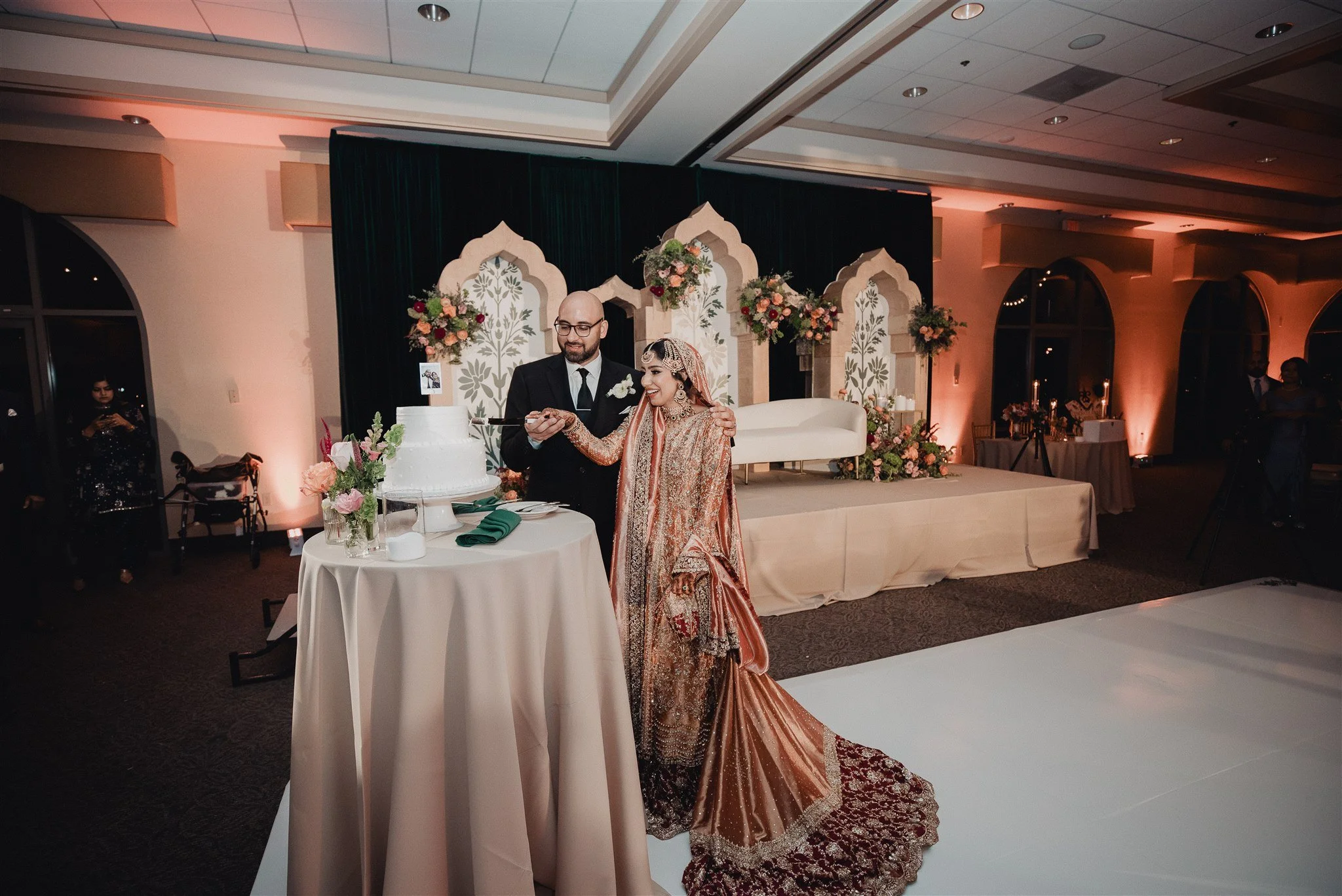 indian wedding reception at anaheim hills golf course