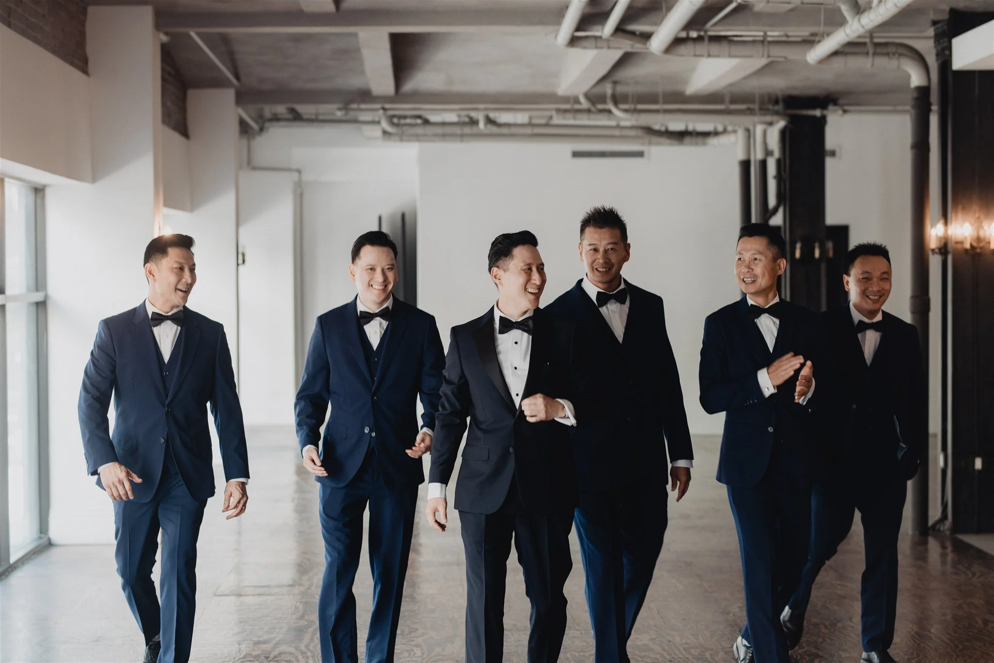 groom getting ready for his wedding day at alexandria ballrooms