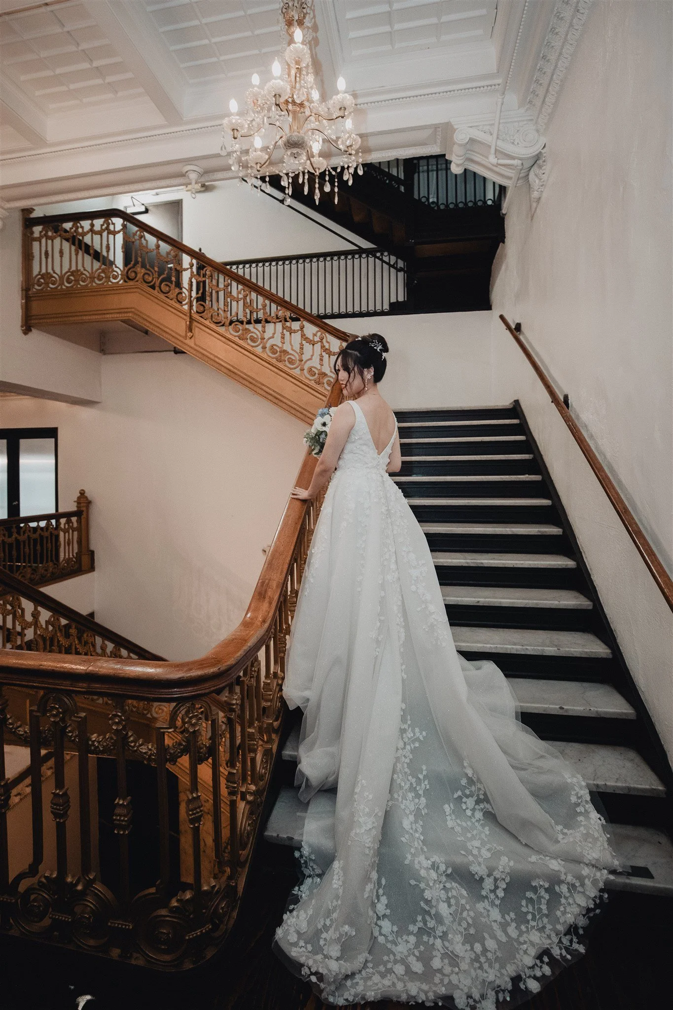 bride and groom location shoot at alexandria ballrooms