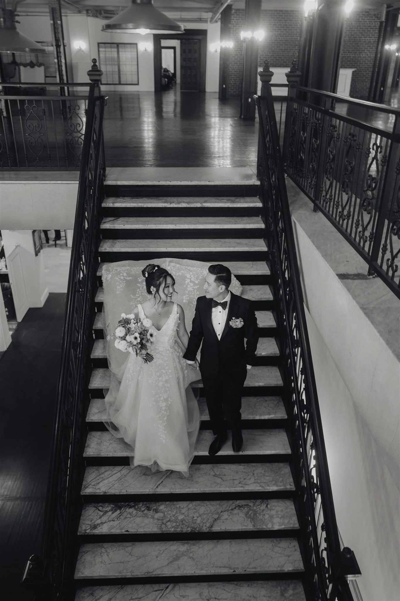 bride and groom location shoot at alexandria ballrooms