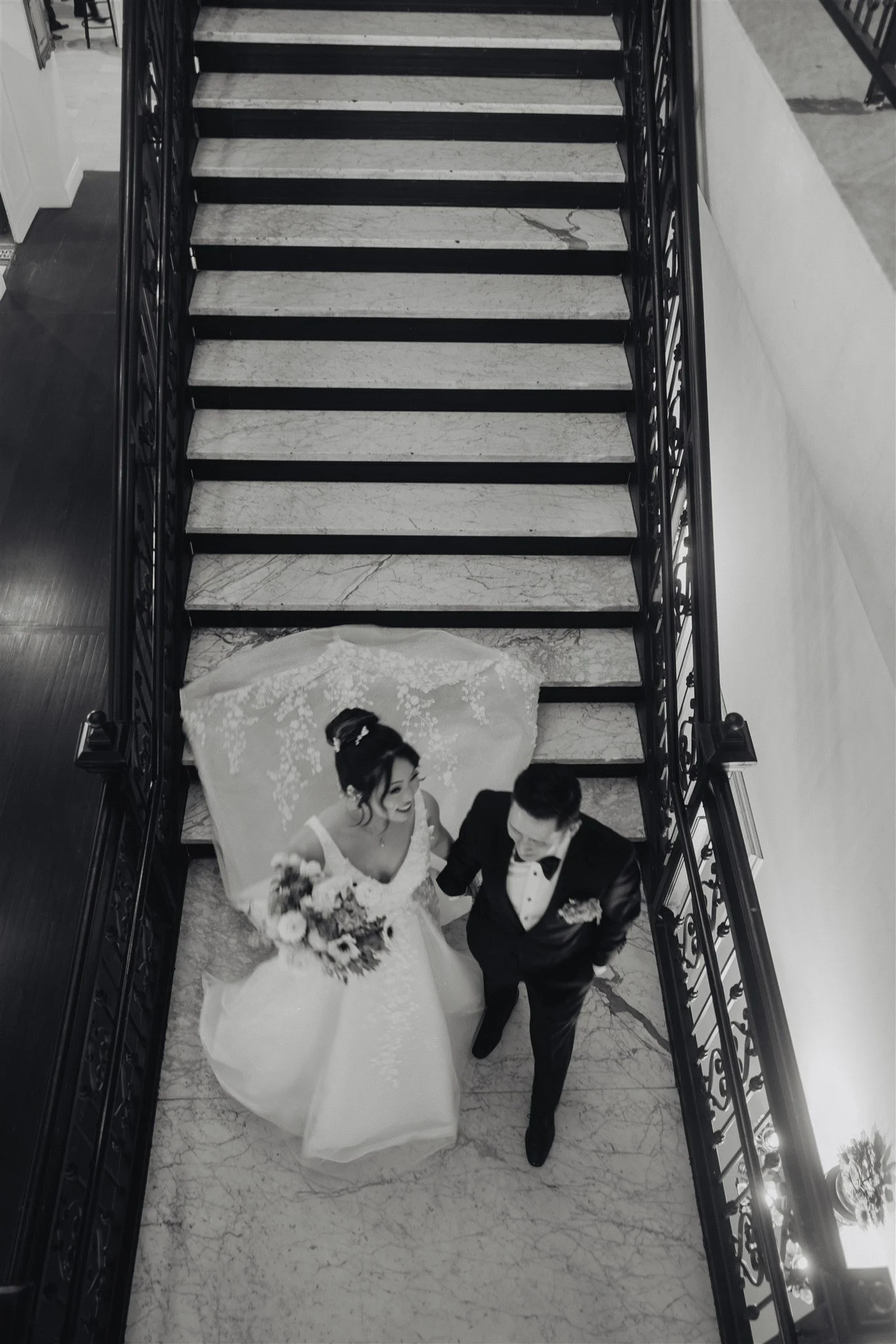 bride and groom location shoot at alexandria ballrooms