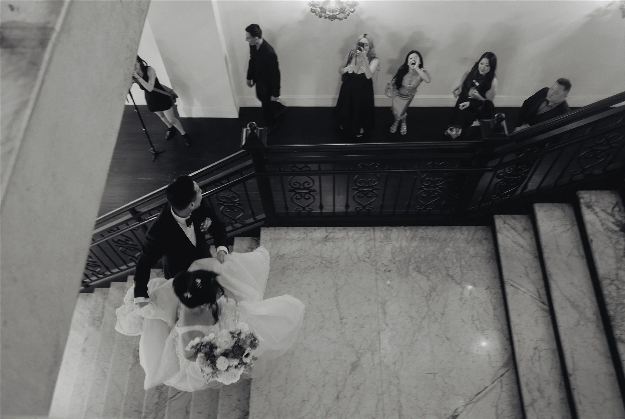 bride and groom location shoot at alexandria ballrooms