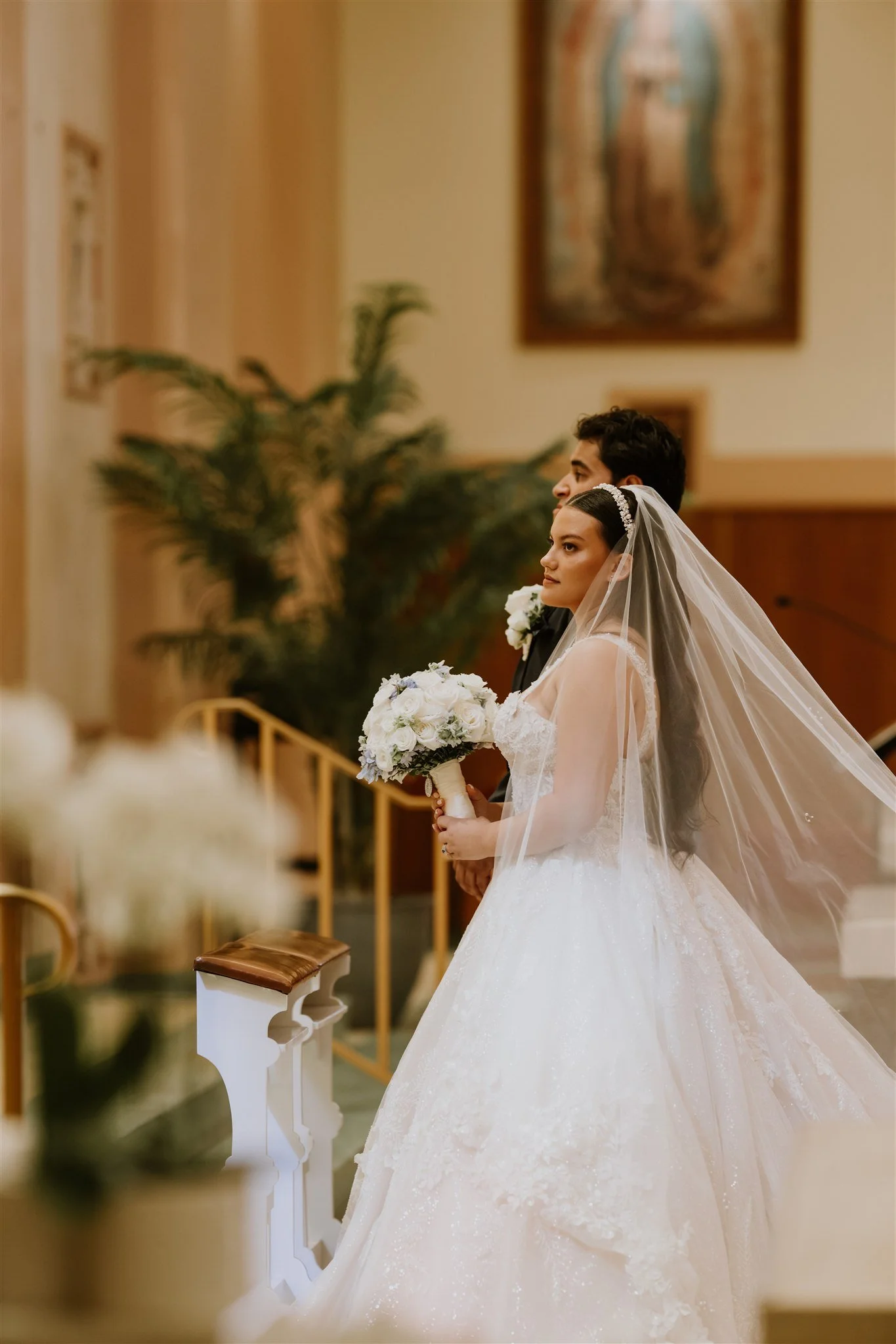 wedding ceremony at incarnation catholic church