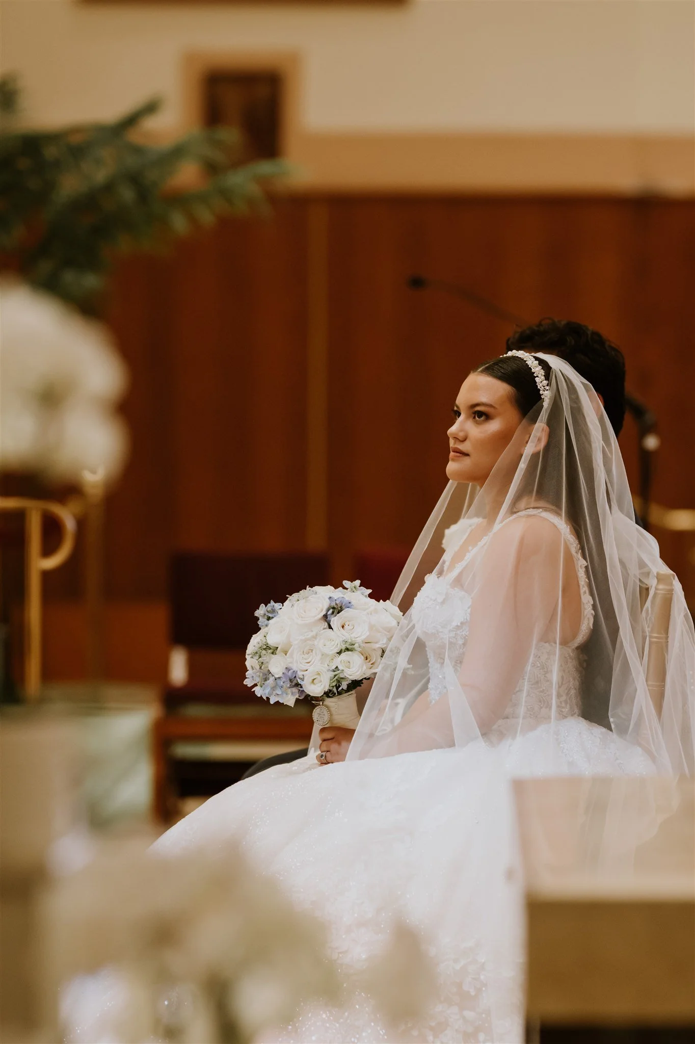 wedding ceremony at incarnation catholic church