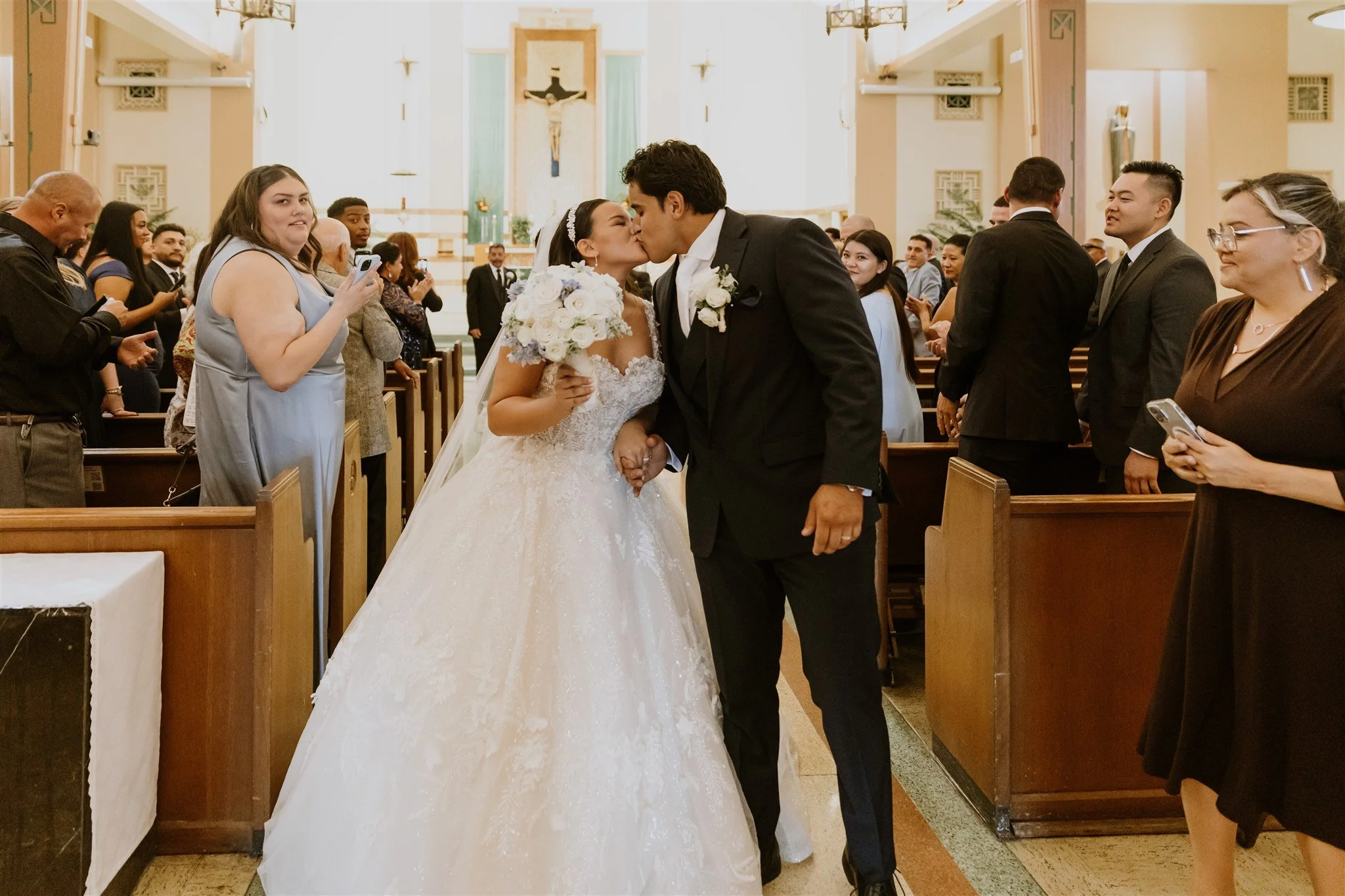 wedding ceremony at incarnation catholic church