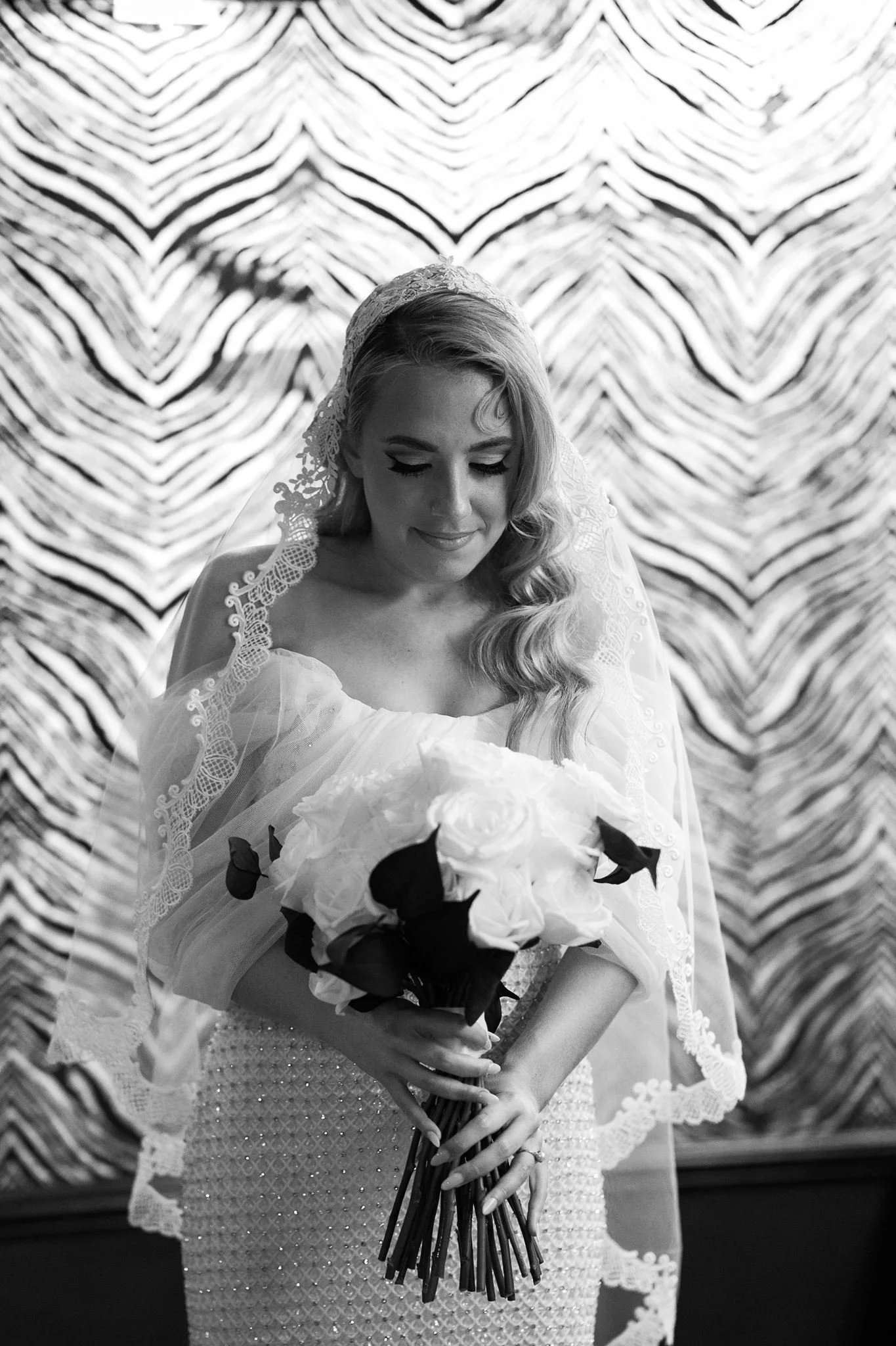 bride getting ready for her wedding day at Avalon Hollywood