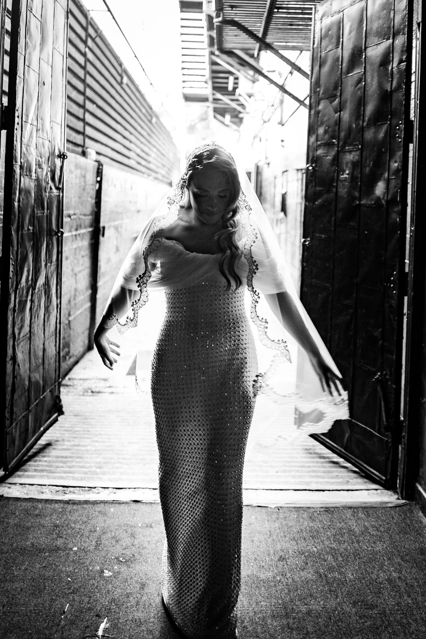 bride getting ready for her wedding day at Avalon Hollywood
