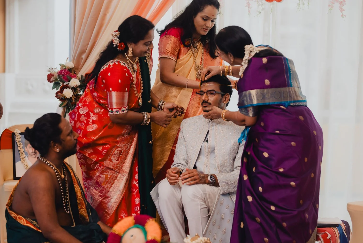 Malibu Hindu Temple wedding by Lulan Studio