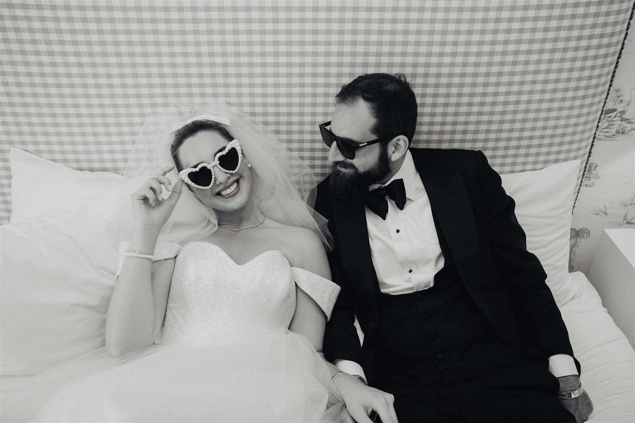 Candid couple moment on film
