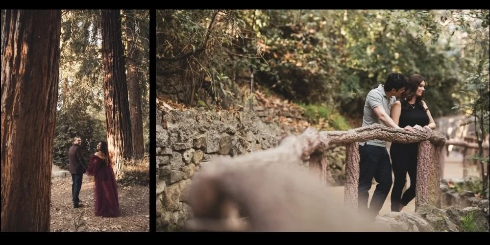 Engagement photo taken on the Ferndell Trail in Griffith Park, Los Angeles