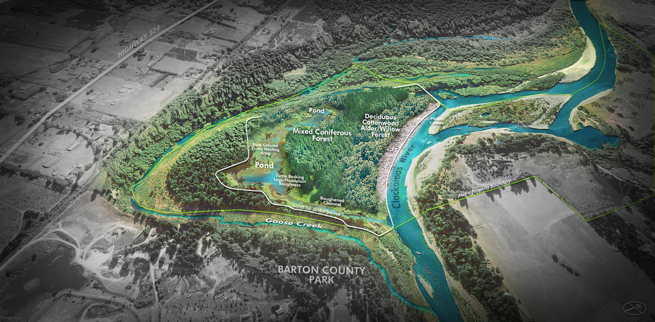 River Island Restoration Project, ACEC Oregon, Honor Award, 2018