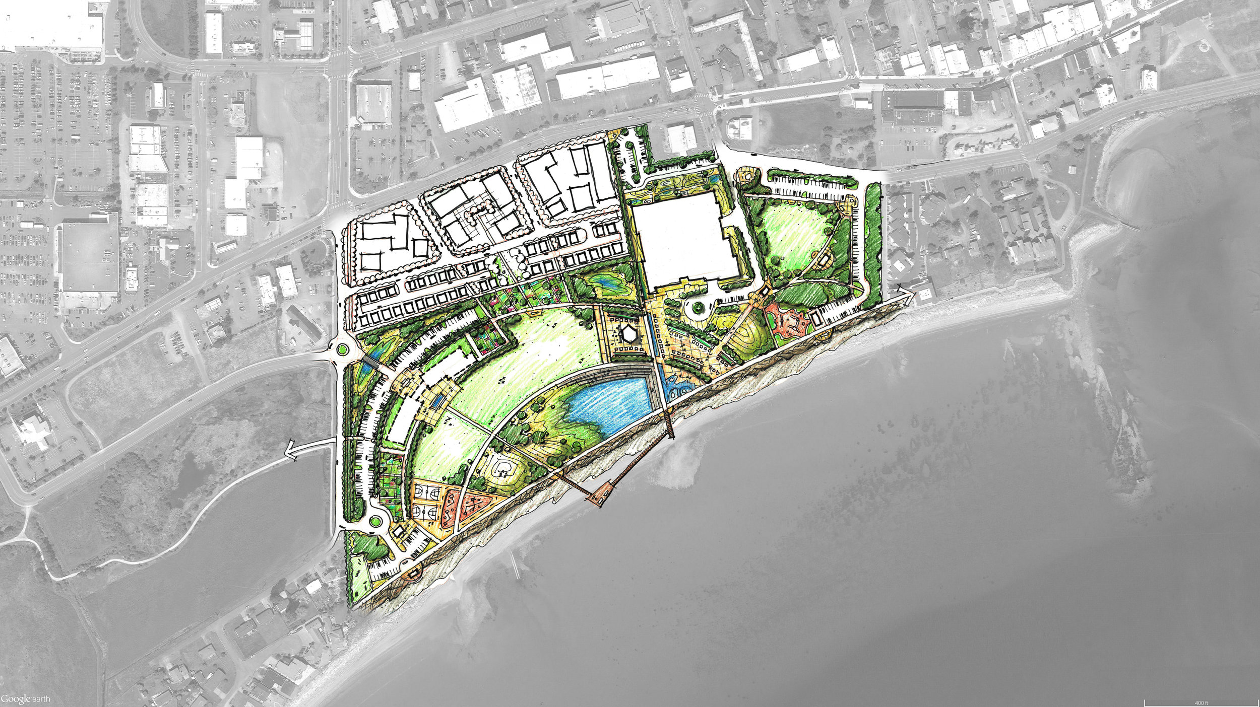 The facility in ‘plan’ view
