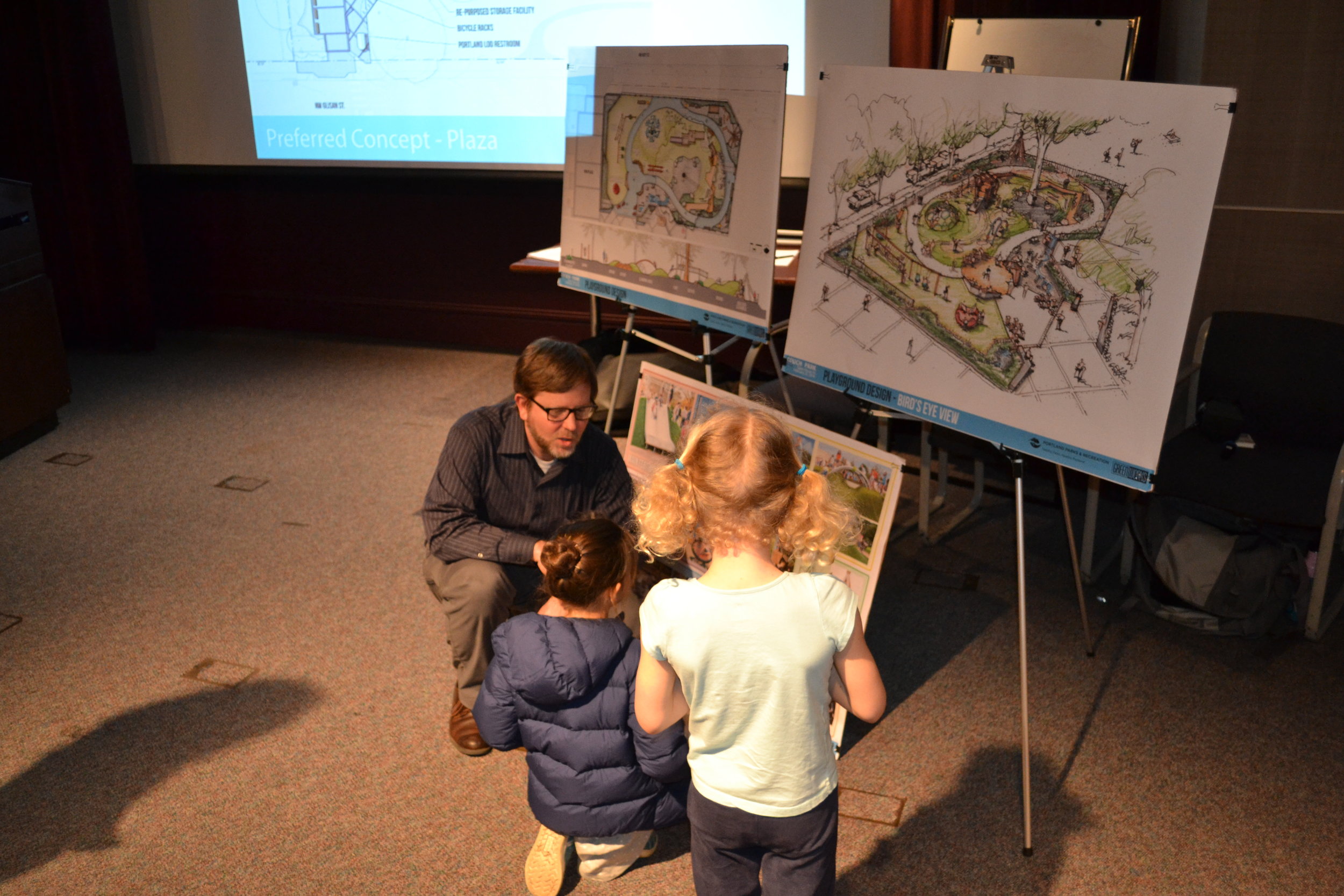 Ben Johnson at Couch Park Public Engagement Meeting