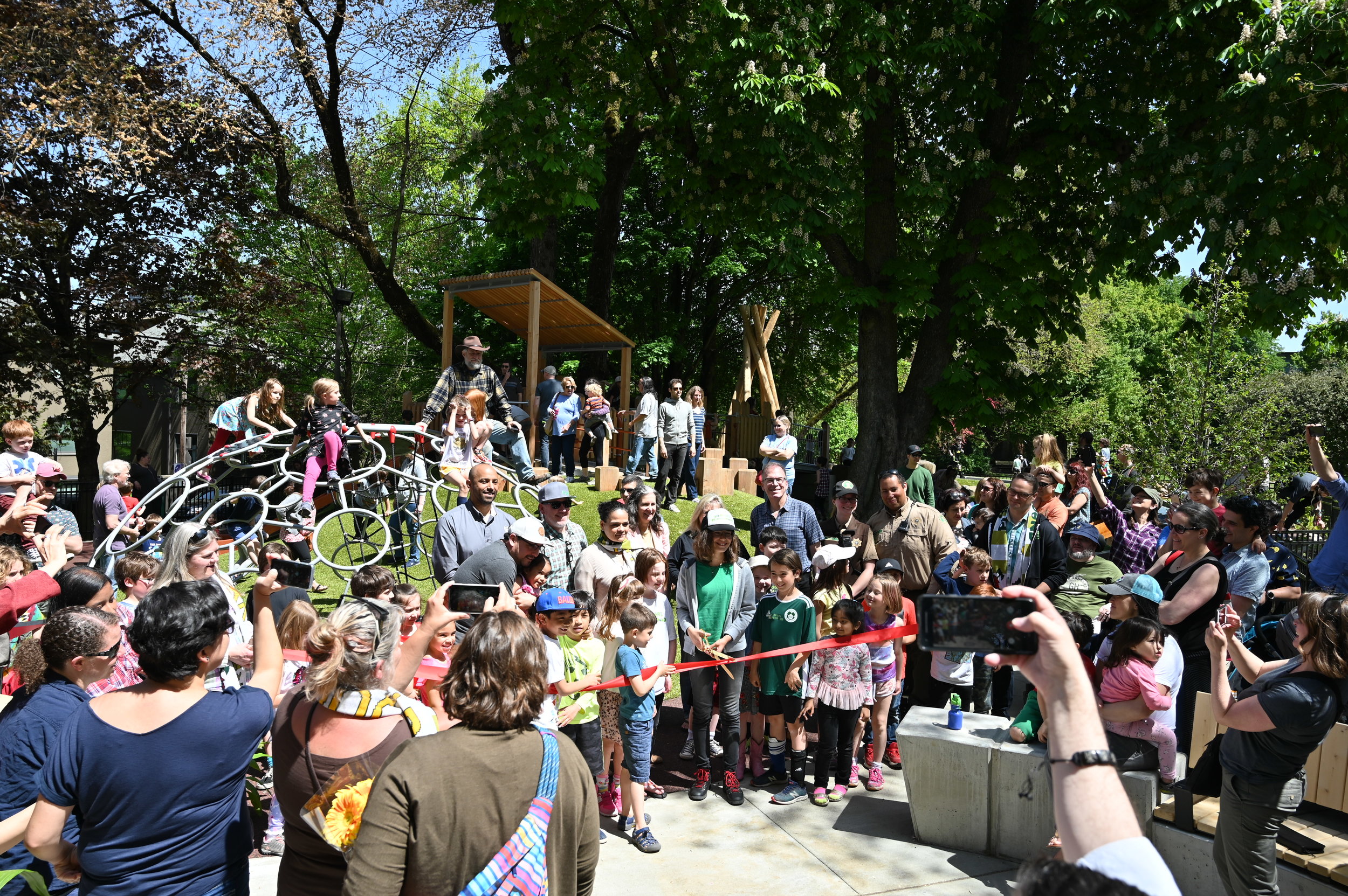 Ribbon Cutting at Couch Park Grand Opening Ceremony