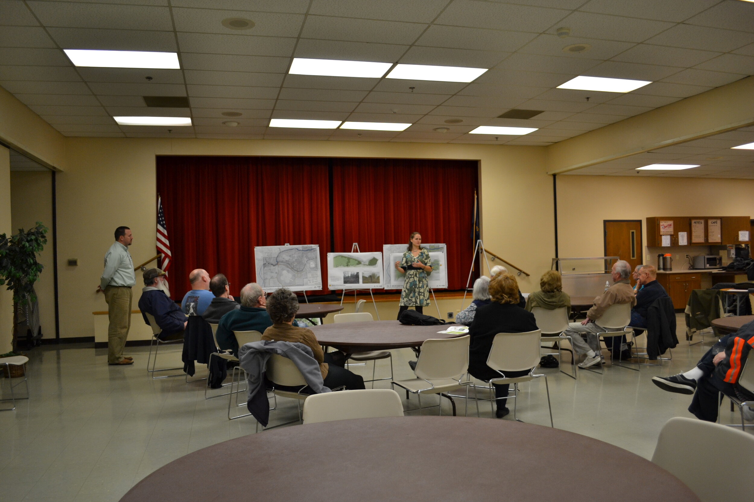 public involvement meeting for residents of the mt. scott creek area, classroom