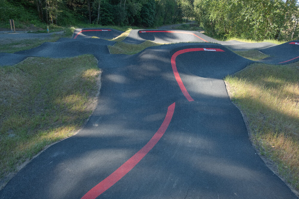 Velosolutions pump track at Gateway Green