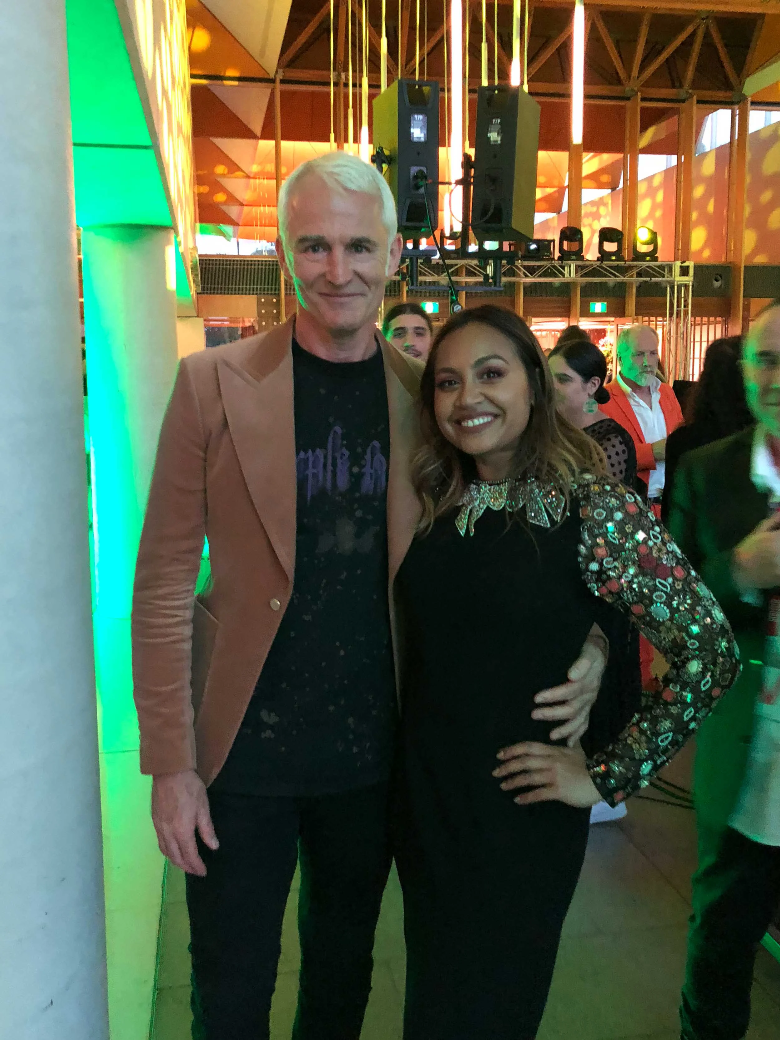 With Jessica Mauboy, 20/20 subject and performer on the night