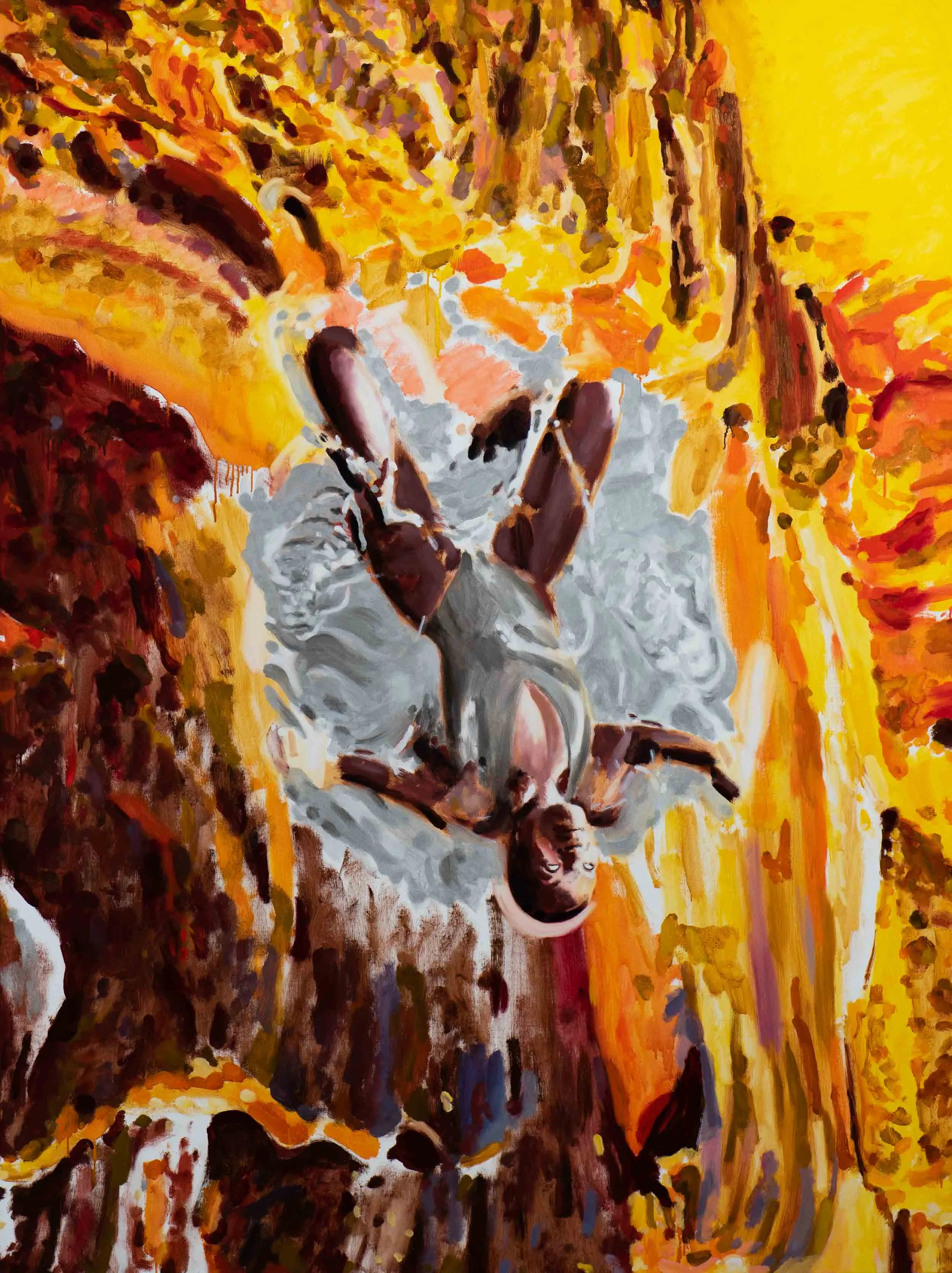 Traveling (Delta Lady) (2019, 183x138cm, oil on linen)