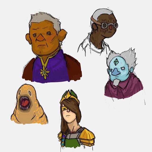 One more little grouping of new ones. I'll try to post more often, my apologies for the dead air! .
.
.
.
#dnd #dnd5e #dungeonmaster #dungeonsanddragons #DoodlesandDragons #DM #d20 #dungeoneering #drawing #illustration #markers #tokens #art #ttrpg #r
