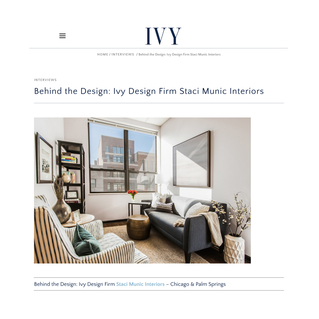 Behind The Design Ivy Design Firm Staci Munic Interiors