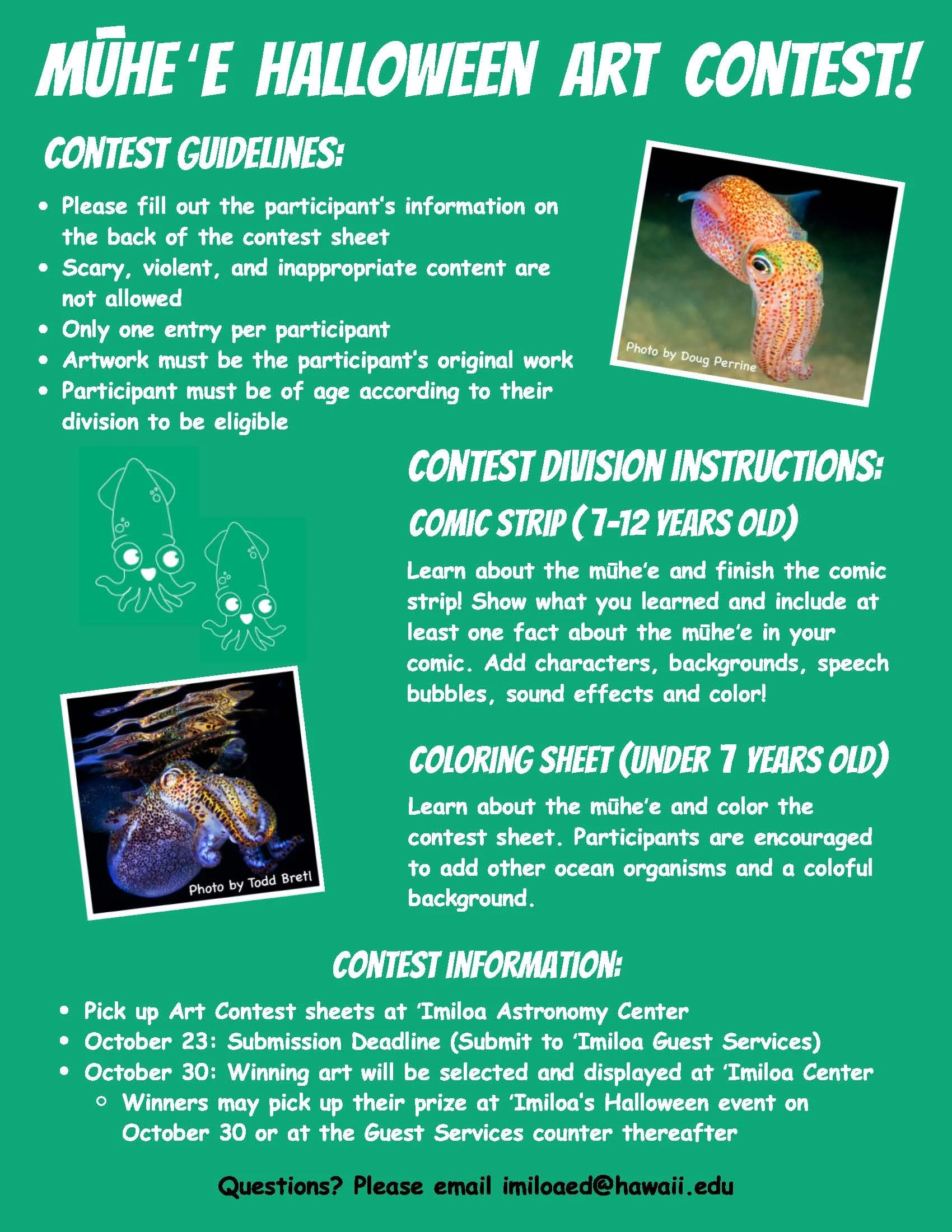 Mūheʻe Halloween Art Contest