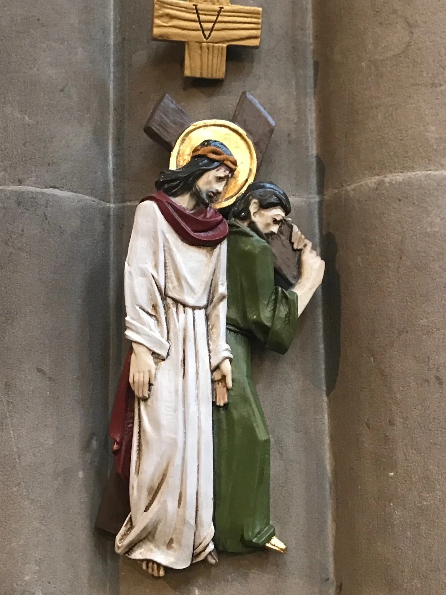 Station #3 - Simon of Cyrene Helps Carry The Cross 