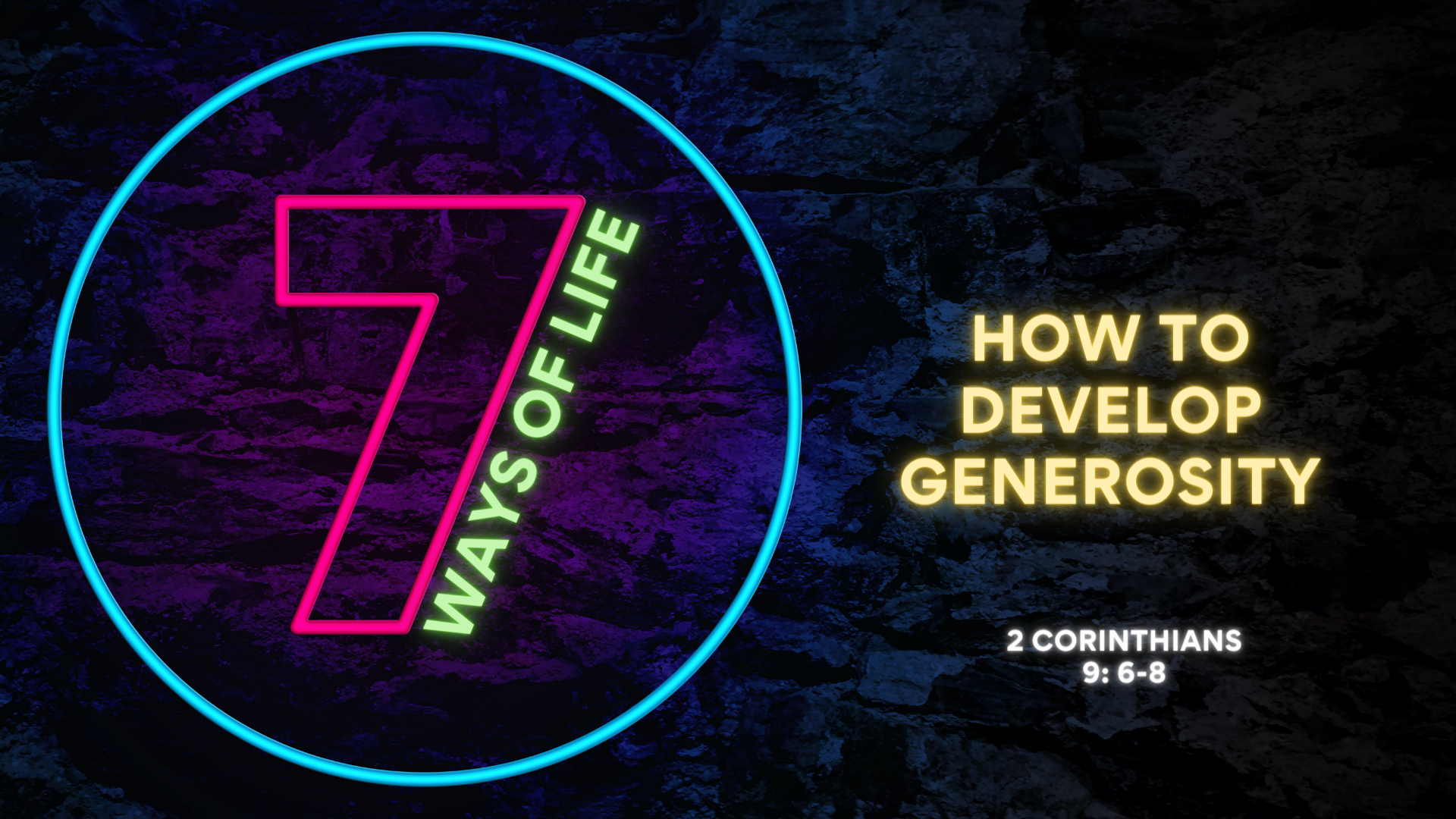 How to Develop Generosity