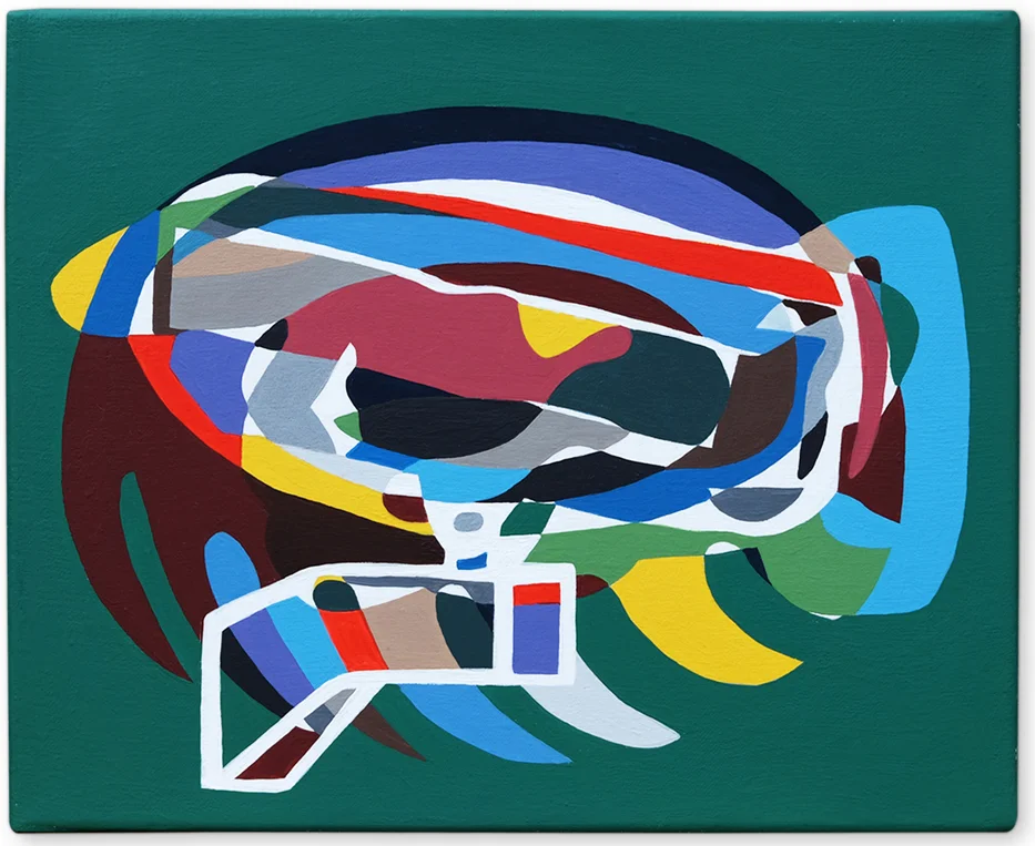   Imaginary Landscape No 13 , 2015 | Acrylic on linen, 280 x 230mm,  Private Collection  