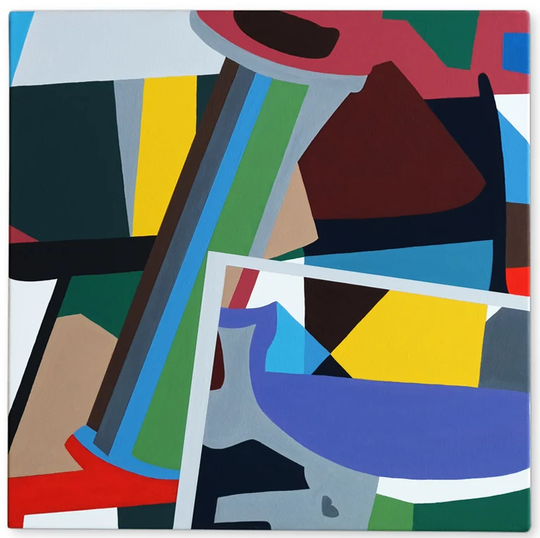   Imaginary Landscape No 14 , 2016 | Acrylic on linen, 450 x 450mm,  Private Collection  