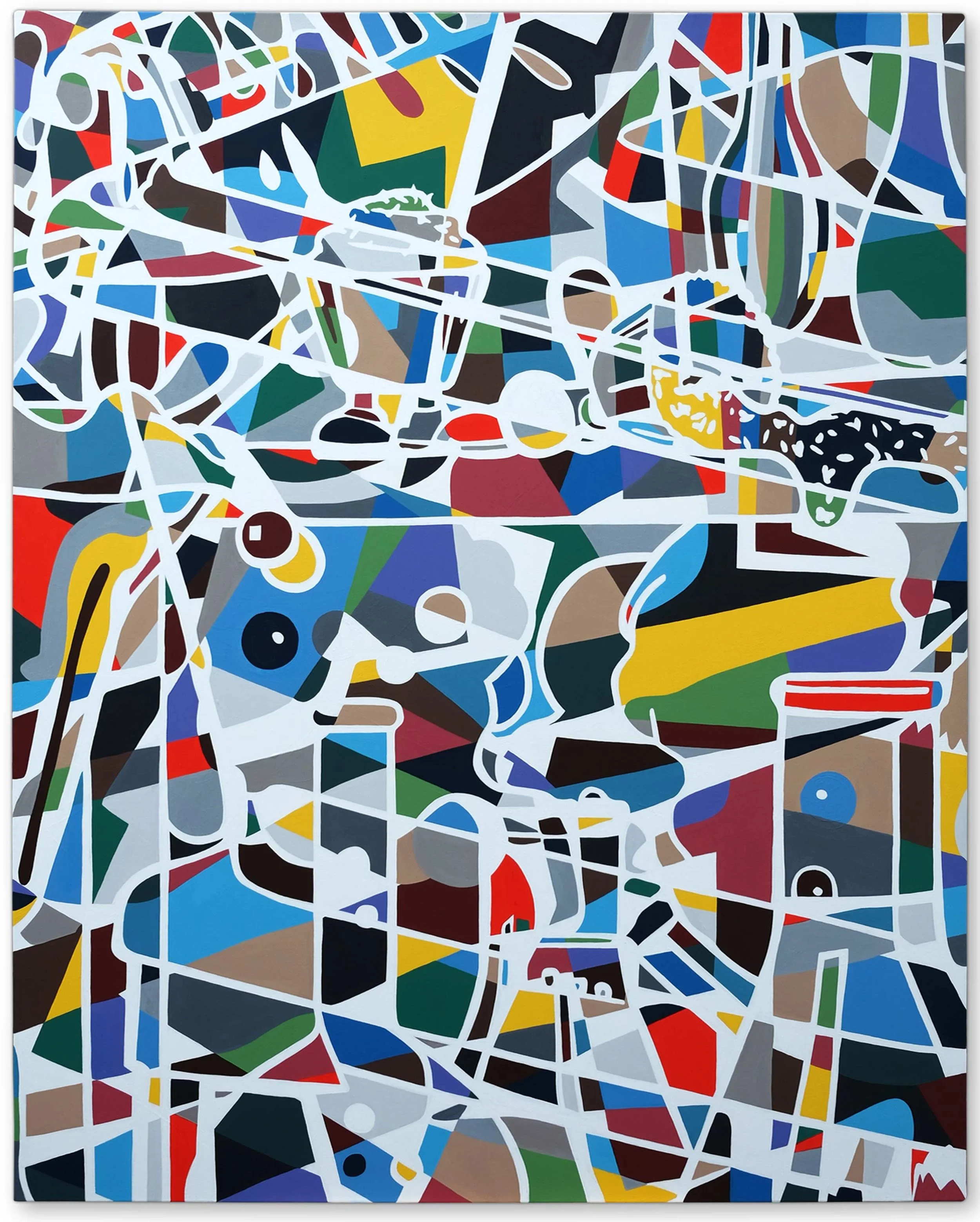   Imaginary Landscape No 17 , 2016 | Acrylic on linen, 1524 x 1220mm,  Private Collection  