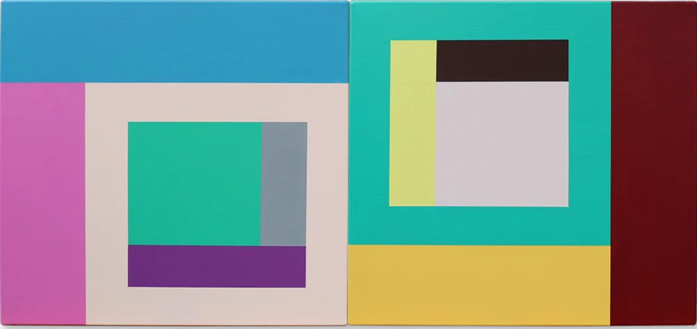   Chromatic Landscape No 7 , 2017 | Acrylic on linen, 450 x 900mm 