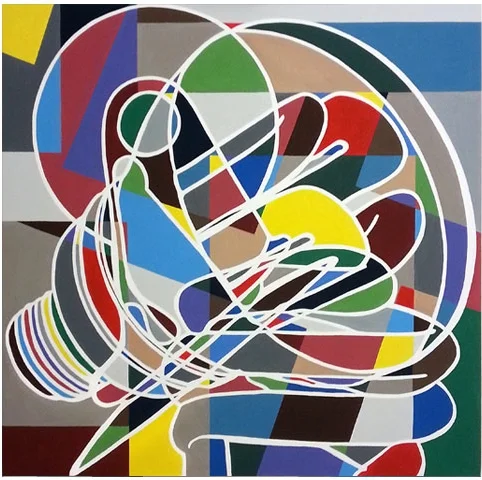    Imaginary Landscape No 8  , 2015 | Acrylic on linen, 450 x 450mm,  Private Collection  