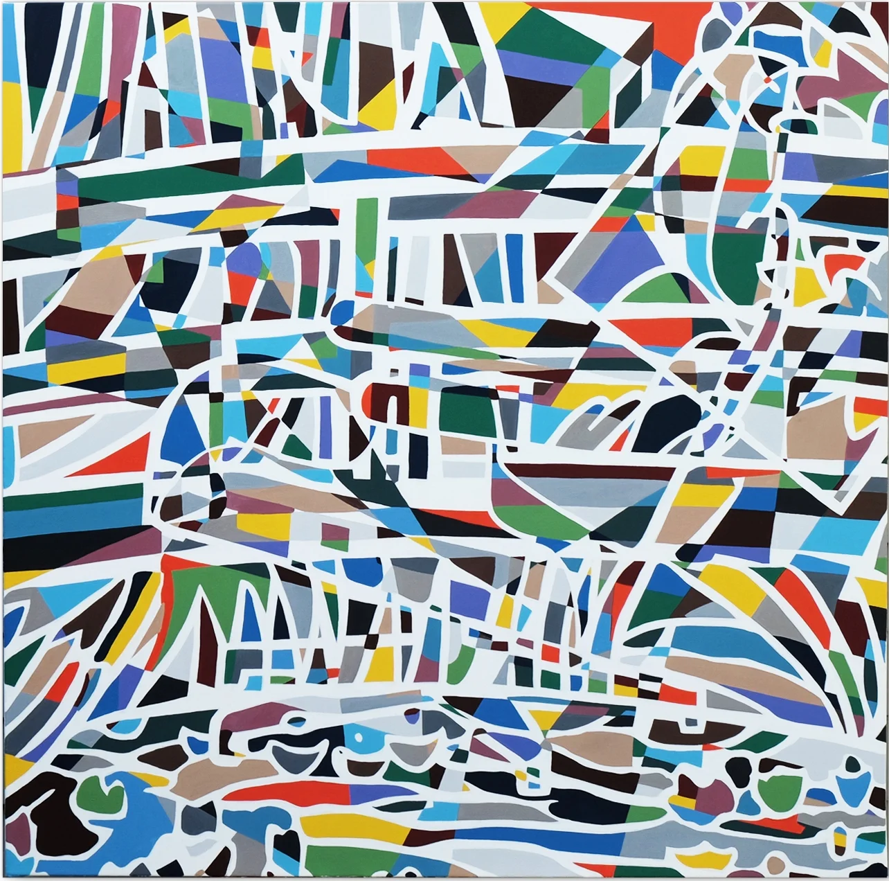   Imaginary Landscape No 19 , 2016 | Acrylic on canvas, 936 x 936mm,  Private Collection  