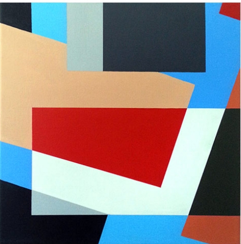    Minimal Wave 3  , 2015 | Acrylic on linen, 210 x 210mm,  Private Collection  