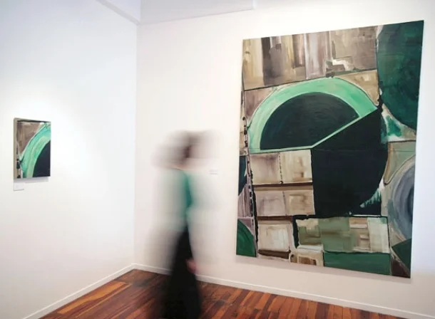  Lopdell House Gallery, instal photo. From Left:  The Fall  and  Detail  