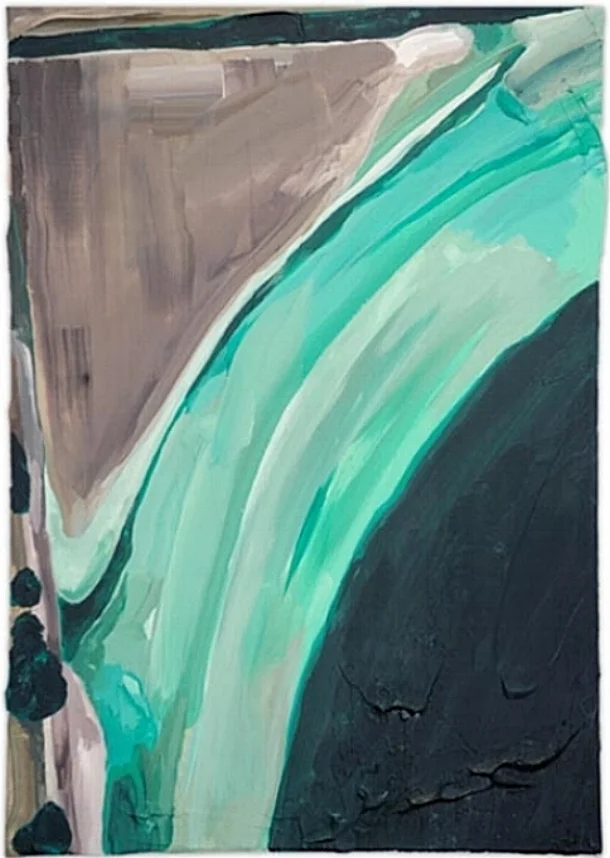    The Fall,   2008 | Acrylic on linen, 500 x 350mm 