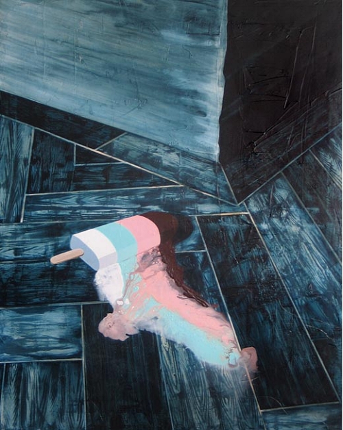    Ghost Ship,   2007 | Acrylic medium on canvas, 1160 x 860mm    