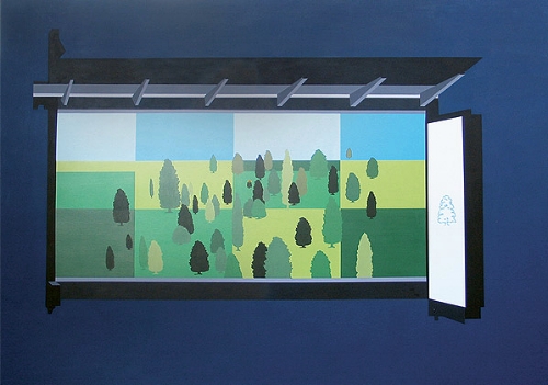    Waiting Room  , 2003 |  Acrylic on canvas, 2440 x 1240mm 