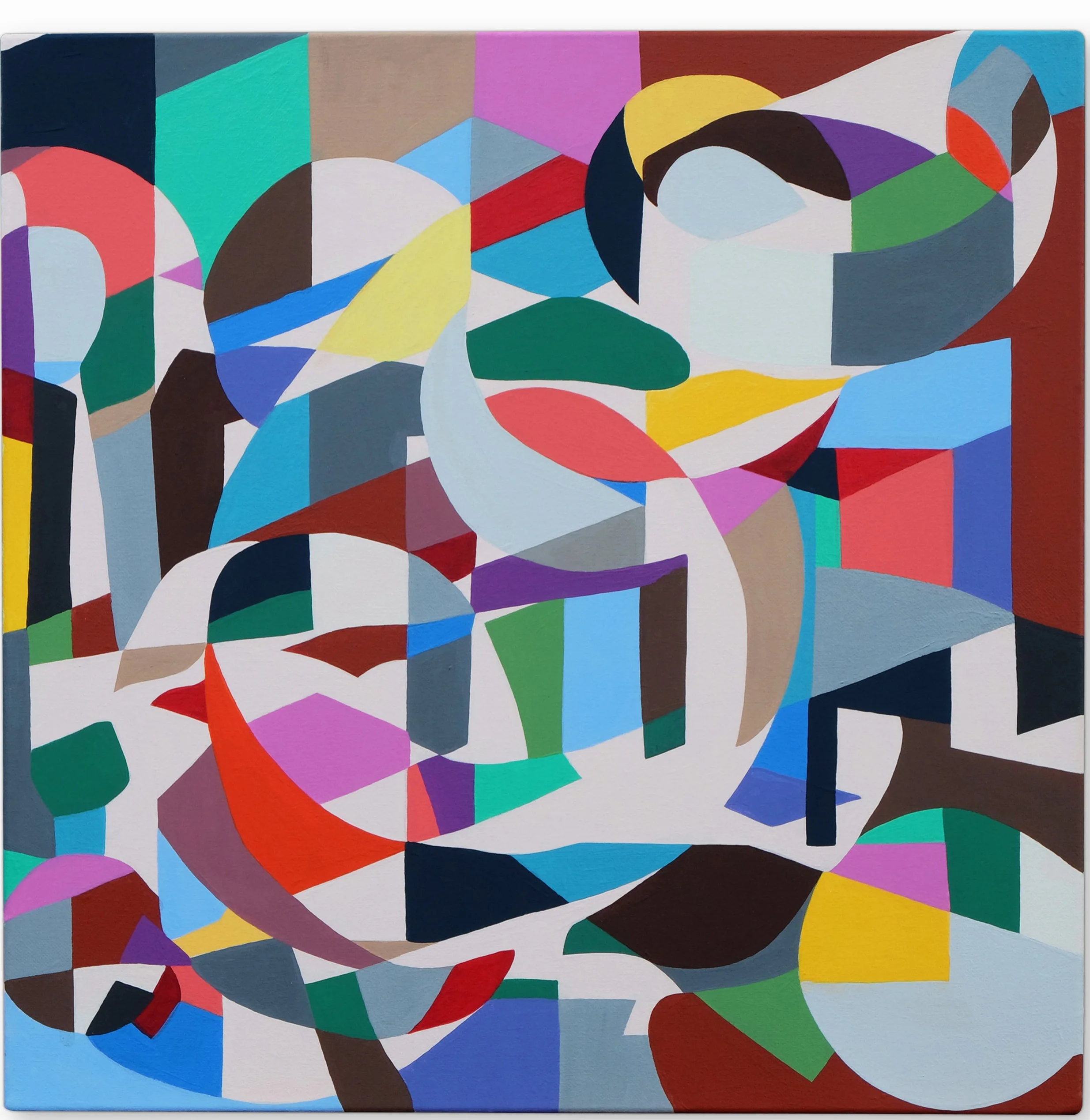   Woods , 2018  |  Acrylic on linen, 455 x 455mm 