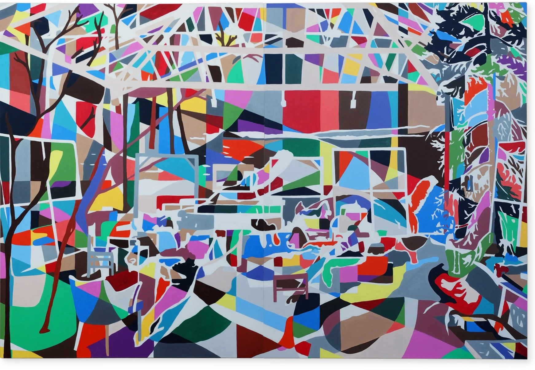   All Tomorrows Parties , 2018 | Acrylic on canvas, 1520 x 2000mm  Finalist - Wallace Art Awards   