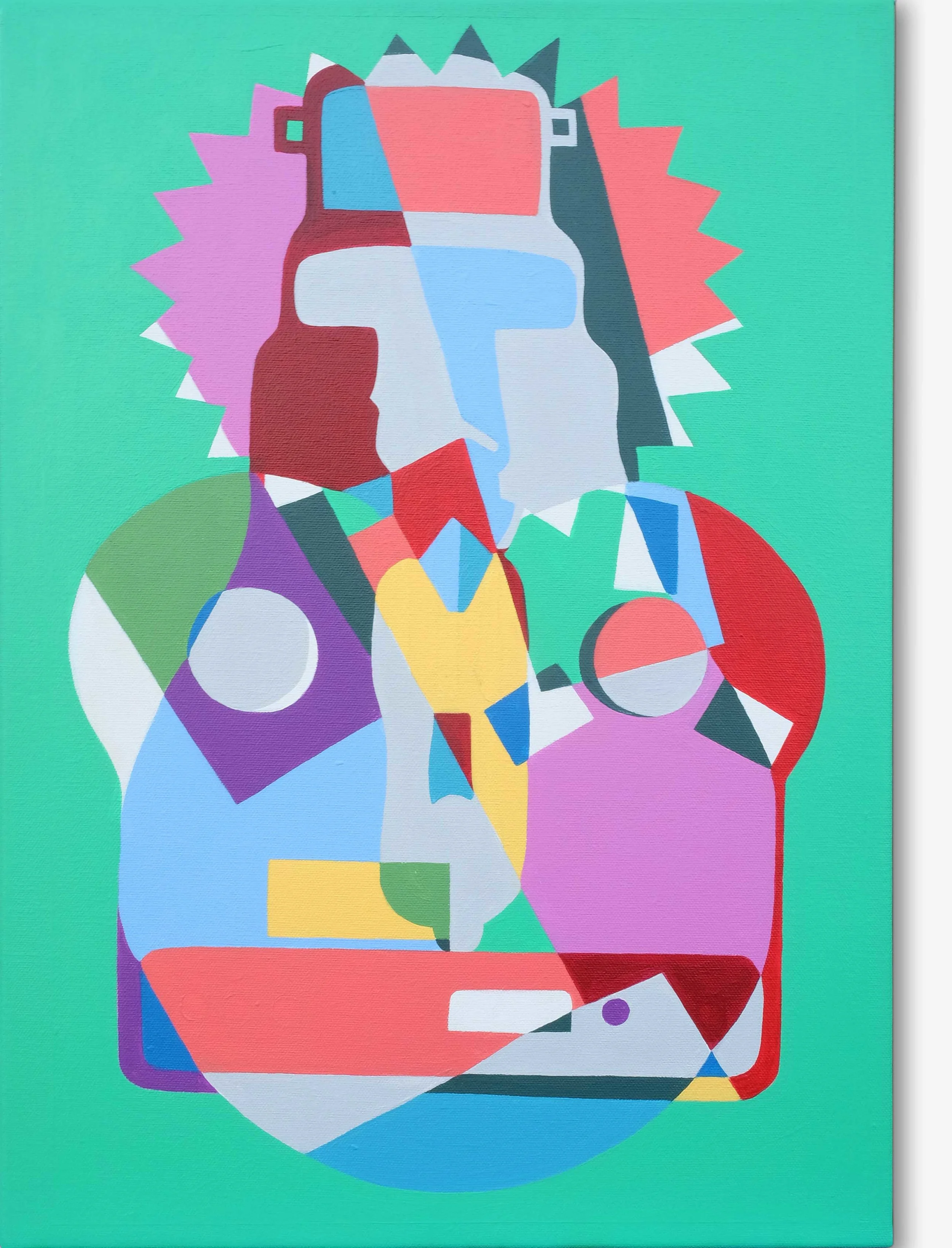   Emoji I,  2019 | Acrylic on  linen, 350 x 610mm 