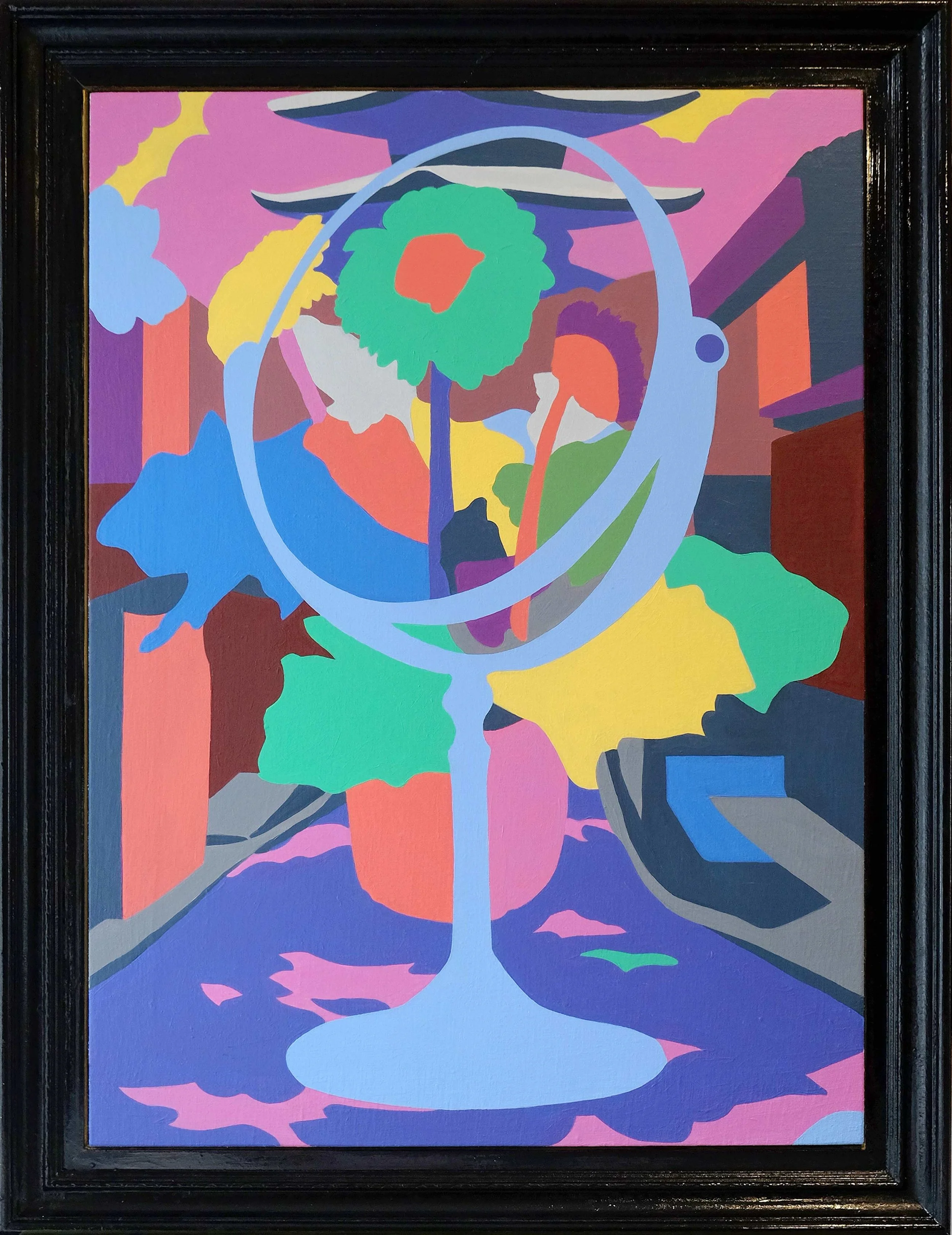   Indoor Outdoor Flow , 2019  |  Acrylic on canvas, 575 x 815mm 