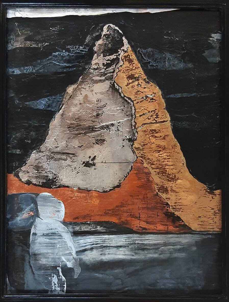   The Watchman , 2020 | Mixed media on paper 