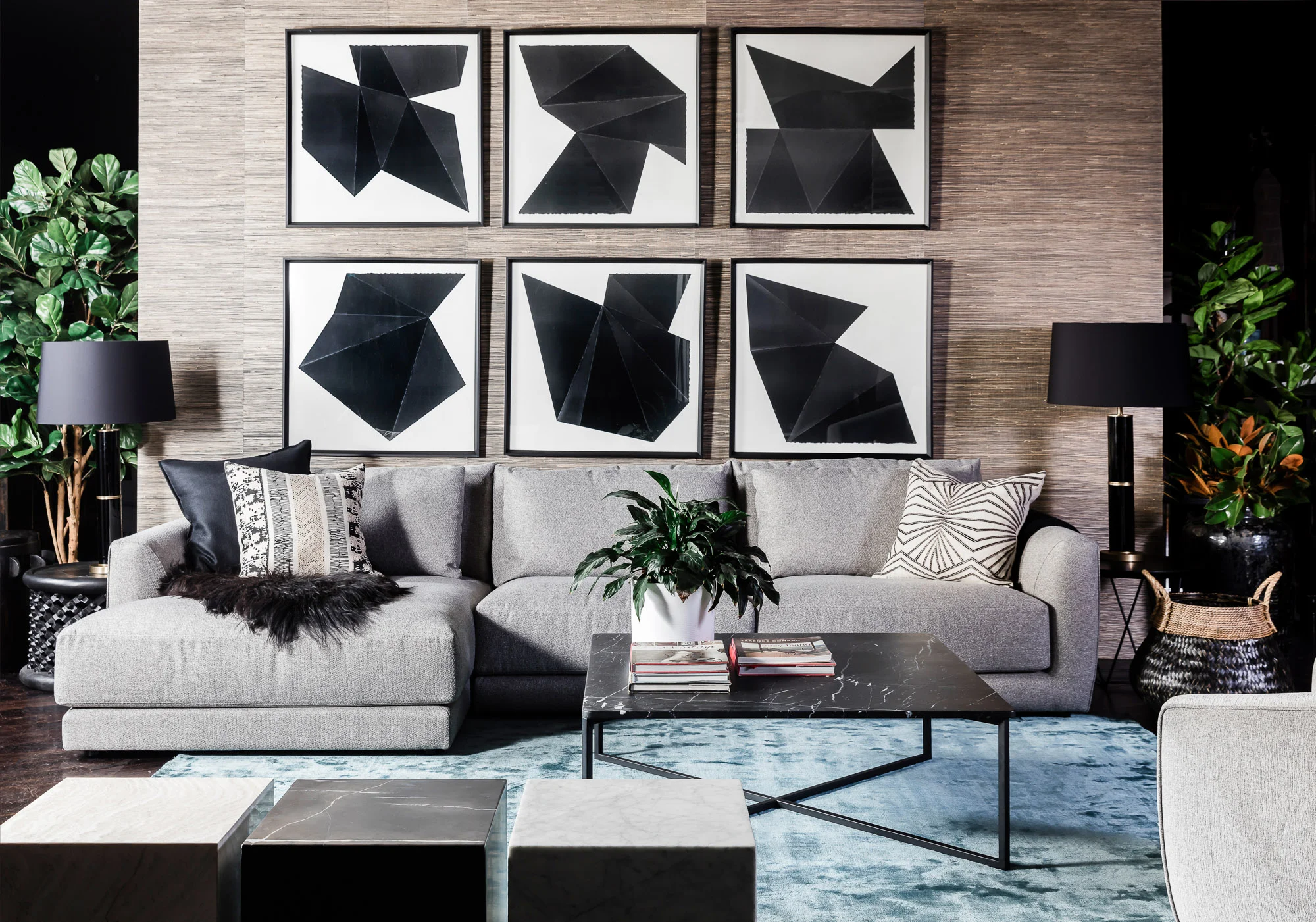 A stylishly curated vignette displayed here at Contents ID, Moore Park.