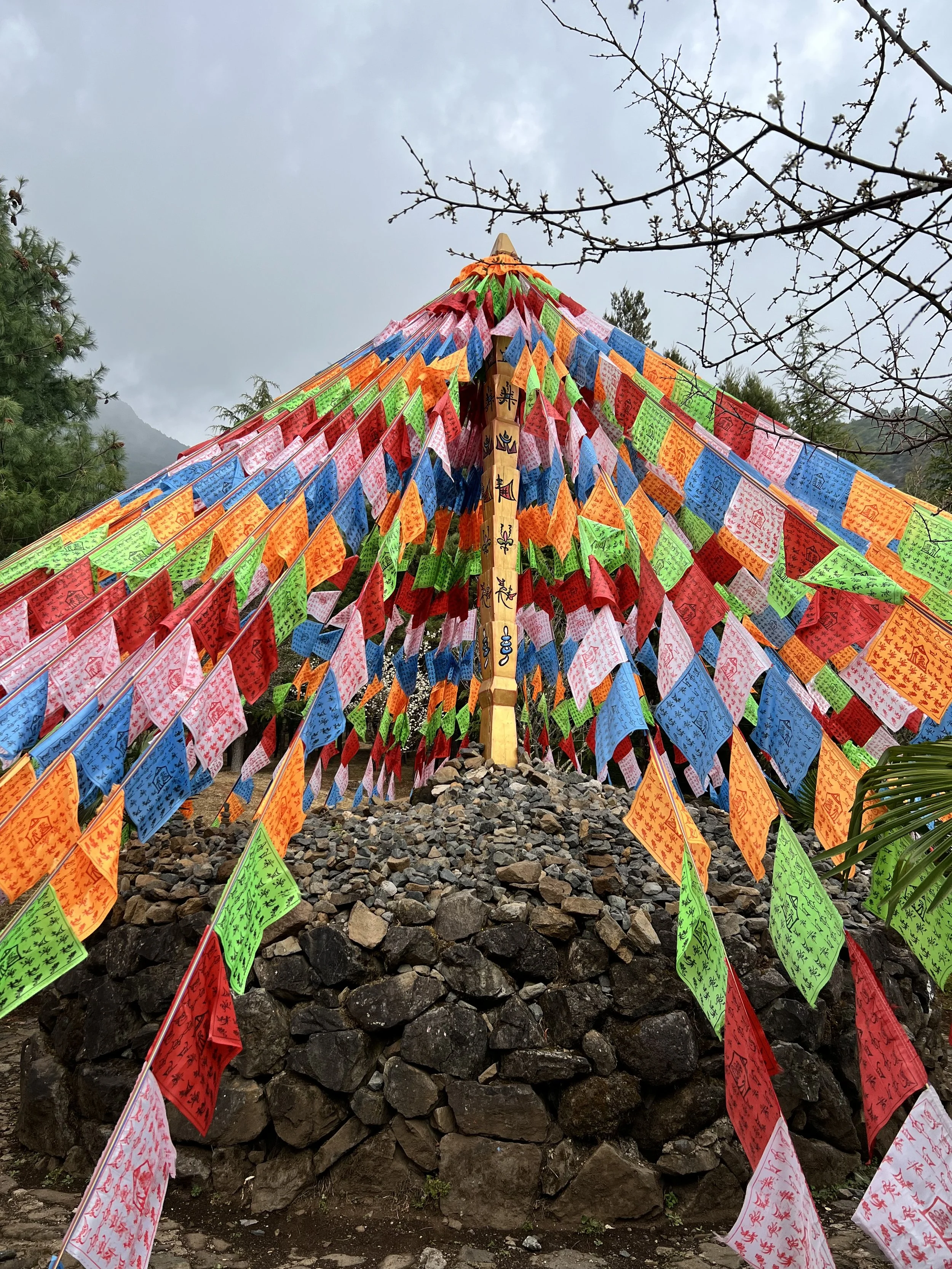 A Naxi prayer burial with Dongba script, the only hieroglyphic pictograph that is still in use in the world today. from LiJiang, Yunnan province, China