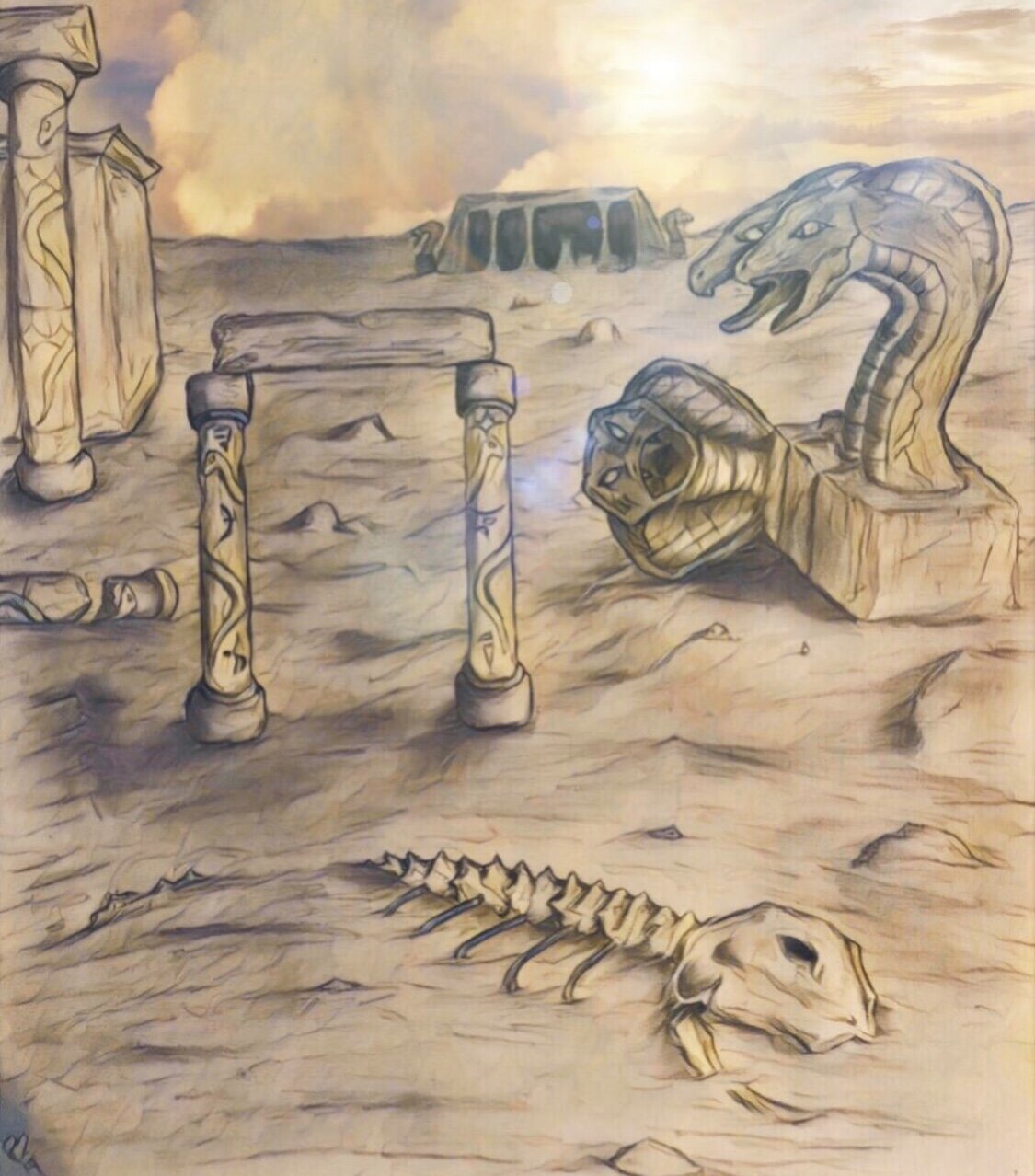 Ruins of the serpent temples