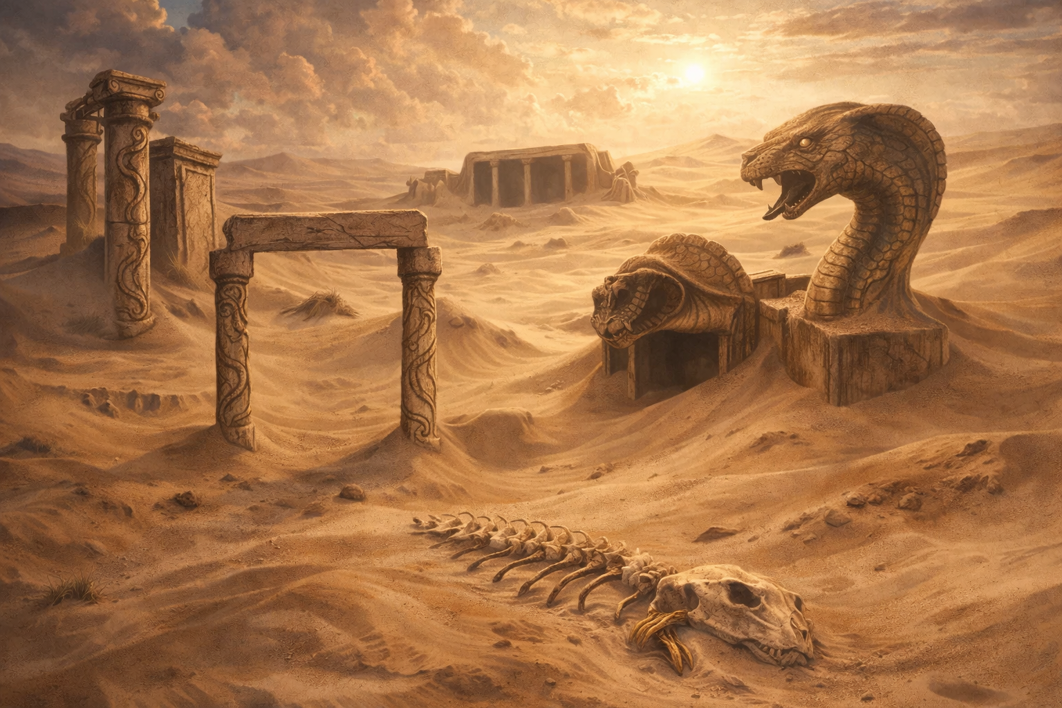 Ruins of the serpent temples