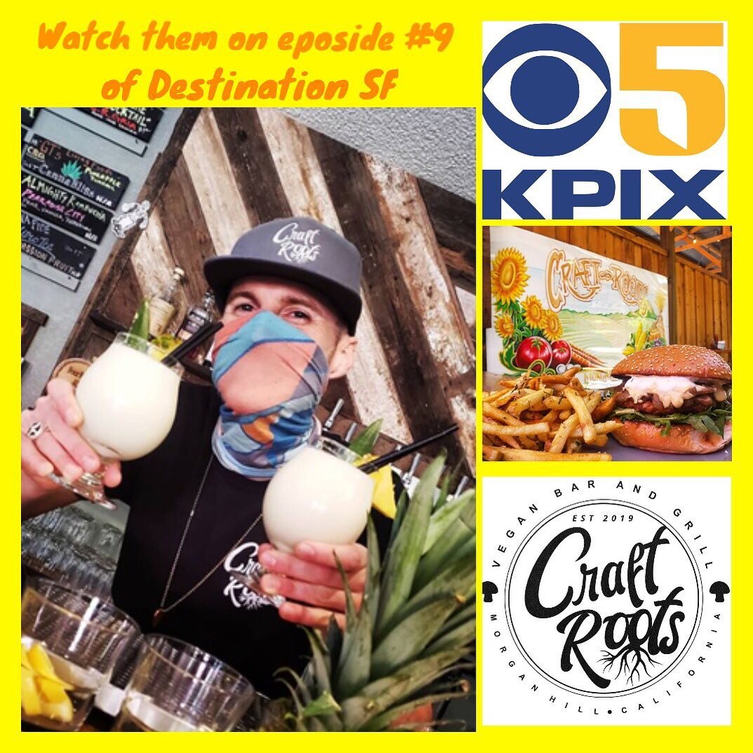 Saturday, August 13th @ 3:00 pm Craft Roots Restaurant will be featured in the 9th episode of Destination San Francisco! Watch the episode on KPIX- Channel 5 on Saturday, August 13th @ 3:00 pm PST to cheer on our local Morgan Hill restaurant and the 